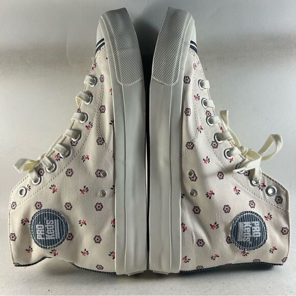 NEW Pro-Keds Royal Hi Men’s Shoes Lace Up Sneakers Floral White Size 9 - Picture 8 of 8